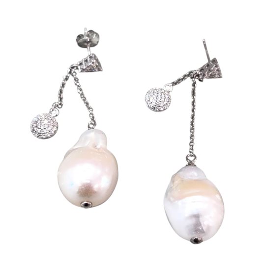 Orecchini Domar Gioielli Donna Orecchini perle argento 925 in Argento Cubic Zirconia EPC956990 - EPC956990